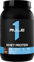 Regel 1 Whey Protein – 24g raskt-virkende protein fra all-whey kilder med naturlig forekommende EAAS & BCAA for trening gjenoppretting eller når som helst bruk (2 pund*, sjokoladefudge)