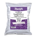 Disposable plast Vaginal Suppository Applikatorer: Individuelt innpakket Suppository Applikator for kvinner - passer til de fleste Boric Acid Suppositories, piller, tabletter og størrelse 0 og 00 Kapsler - 28 Pakke