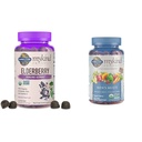 Livshage Organics Elderbær Gummies for voksne og barn - immunstøtte Supplement med organisk frukt og organiske menns Gummy vitaminer Multi Berry, 120 Count