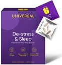 De-Stress & Sleep Supplement - 10-i-1 naturlig søvnhjelp for voksne, daglig multivitamin med magnesium, Melatonin, Ashwagandha, L Theanine, Valerian Root, sovepiller for menn og kvinner, 30 Pack