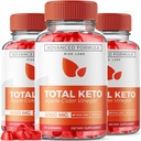 Rize labs (pakke med 3 total keto gummier for avanserte vekttap, Keto Supplement til å miste Belly Fat, Gummy anmeldelser, Maks styrke formel, Gomitas (180 gummies)