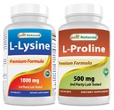 Beste Naturals L-Lysine 1000mg & L-proline 500 mg