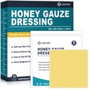 Honning Gauze sår kjoler, 4" x 4" Manuka honning sår omsorg, medisinsk klasse honning bandages for sår omsorg, honning patch for raskere healing fra Burns, Abrasions, Cuts og Scalds (pakke på 10)