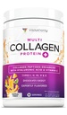 Multikollagen Peptider pulver for kvinner - Hydrolysert Flavored Collagen pulver for kvinner med typer I II III V & X Vitamin C & Hyaluronsyre for hårhud og negler (Tropical Punch) - 30 Services
