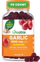 Livbare hvitløk Supplement Gummies | Great Tasting hvitløk kosttilskudd | for voksne