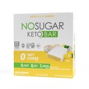 Ingen sukker keto bar snacks - sitron meringue flavor - lav karbohydrat ingen sukker keto snack mat bar med keto vennlige makroer, 0g netto carb, 7g plantebasert protein, 8g sunn fett, sukker gratis (0g) - 12 bars