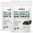 Organic Chlorella Tabletter 1000 greve høy potens Supermat | Klorophyll piller fra 100% ren grønn Algae | Broken celle vegg for maksimal absorpsjon | Vegan, Kosher, ikke-GMO | 4 faner per dag (2-Pack)