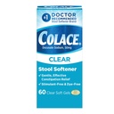 Colace Clear Stool Softener For Gentle Effektiv Healing Relief, #1 Doktor Anbefalt Stool Softener Merke, Dye Free, 50 mg Docusate Kapsler, 60 greve