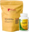 Rachels te og candida støtte: 30 dagers forsyning Turmeric, Wild Yam, Ginger, Peppermynte, Fennel, Slippery Elm + Candida støttekapsler