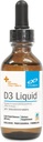 XYMOGEN D3 Flytende - flytende vitamin D-dråper med vitamin D3 til støtte immunhelse, bein + hjerte helse - 1000 IU VIT D per dråpe - Mikro-Emulgert for forbedret absorpsjon (2.03 oz / 1500 Services)