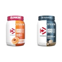 Dymatize ISO100 Hydrolysert Proteinpulver, 100% Whey-isolat, Dunkin' Glazed Donut Flavor, 20 Serveringer & ISO100 Hydrolysert Proteinpulver, 100% Whey-isolateprotein, 25 g protein, 5,5 g BCAA