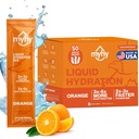 MyHy Liquid Hydration Packets, Electrolyte Drink Mix for voksne og barn Hydration Support, Dehydrering Relief for reise, Graviditet, Fitness, Bachelor & Bachelorette Party – Orange, 50 greve