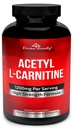 Divine Bounty Acetyl L-karnitin piller 1200 mg Per servering - L Carnitine Supplement 120 vegetariske kapsler
