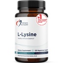 Designs for Helse L-Lysine HCL piller 1500mg - Aminosyre Lysin Hydrochloride ernæringstilskudd for voksne - Immun + Bein Helse Support - Vegan + Ikke-GMO (120 kapsler)