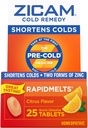 Zicam Cold Remedy Sink Rapidmelts, Citrus Flavor, 25 greve (Pack of 2)