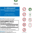 Mat for Gut Lactobacillus Johnsonii Probiotic pulver 100 milliarder cfu's | Ingen additiver | Direkte fra produsenten | Ingen tredjeparts lagring | Immunstøtte | L. Johnsonii | 30 gram (1,05 Oz)
