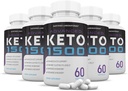 (5 Pack) Avansert keto 1500 keto piller 1275MG ny og forbedret formel inneholder Apple Cider Vinegar Ekstra Jomfru Olive Olje pulver Grønn Te Leaf 300 kapsler