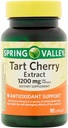Spring Valley Tart Cherry ekstrakt for felles helse, 1200 mg, 90 kapsler