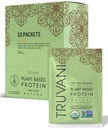 Truvani Vegansk Era Protein pulver | Matcha | 20g Organisk Plante Basert Protein | Single Serving reisepakker | 10 Serveringer | Keto | Gluten & Dairy Gratis | Lav karbohydrater | Nei Lagt Sukker