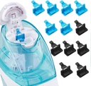 Silikon saltvann Pods Påfyller Tilbehør Kompatible med Navage Nasal Care Nasal Irrigation System - Lagre saltvann pods for enkel operasjon (6 Svart + 6 Blå), nomal