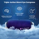 Steam Eye Mask Selvvarmende varme kompressor for tørr øye, rask relief for Stye, Puffy Sensitive øyne - Moist varmemaske for søvn, 15 pakke