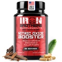 Jern Brothers Supplements Nitric Oxid Booster | Ekstra styrkepumper Kosttilskudd | Forarbeid med L-Arginine | Maksimal blodstrøm og vaskularitet | Øk muskelpumper, energi og utholdenhet - 30 dager