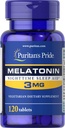 Puritans Pride Melatonin 3 Mg tabletter, 120 Count