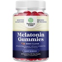 Melatonin 5mg Naturlig - Gelatin Gratis og Halal Melatonin Gummies 5mg sovesupplement for voksne - Berry søvn gummier for voksne faller i søvn raskere med naturlige flavors og farger 60ct