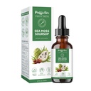 PUFFIAIR Soursop(Graviola) & Sea Moss Flytende Drop for cellestøtte og regenerasjon, Immun Boost, Relax, Liver og søvn, Herbal Ekstrakt, Sukker / Glutenfri, Naturlig Flavor, 2 Fl Oz / 60ml