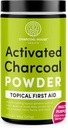 Charcoal House Hardwood Aktivert Charcoal Powder - Topisk Førstehjelp til å lage Charcoal Poultics, Charcoal Foot Soaks, Charcoal Baths og mer! - 10oz