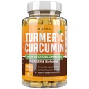 DACHA Tumeric Curcumin Supplement - 2250mg Joint Support Supplements Turmeric med svart pepper Ginger 95% Curcuminoids Kapsler