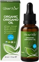 Organisk Oregano olje - 1 Fl Oz (30ml), 80% Carvacrol USDA organisk Oregano olje flytende dråper, konsentrert plante basert, ikke-GMO, Herbal kosttilskudd