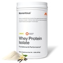 Momentous Essential Grass-Fed Whey Protein Powder - 20 g Whey Isolate Protein - NSF-sertifisert for Sport - Glutenfri - 24 Services for essensiell daglig bruk - Vanilla - Pakke May Vary
