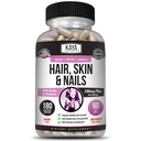 Kaya Naturals Hår Hud Nagle Kapsler BIOTIN Vitamin D Vitamin B-12 En Folsyre Støtte, Håret støtte Vitamin Supplement - 180 Telling