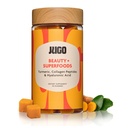 JUGO Beauty + SUPERFOODS | Håret Hud Nagler Supplement med hyaluronsyre og gurkemeie | 40 Count Plant-baserte Gummies | Gelatin-fri, ikke-GMO, laget i USA