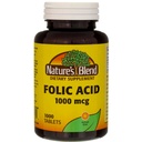 Naturens blanding av folsyre 1000 mcg - 1000 tabletter pakke med 3