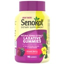 Senokot kosttilskudd Laxative Gummies, Naturlig Senna ekstrakt, Gentle, Overnatting Relief fra anledninger, Blandet Berry Flavor, 90 greve