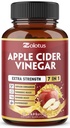 Zolotus 7 i 1 Apple Cider Vinegar Capsules, 3 måneders forsyning med Ceylon Cinnamon, Ginger Root, Turmeric, Elderberry for støtte, immun, 90 kapsler