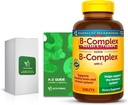 Super B-kompleks med C, 460 tabletter med eksklusive vitaminer og mineraler A til Z - Bedre Ligth & Spring Guide (2 elementer)