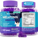 Melatonin Gummies 30mg for voksne - Maks styrke Melatonin Gummier for avslapping og lindring, Exogenous Melatonin Supplement med FOS for immun, Gut helse og pH-balanse, sukker gratis -120 greve