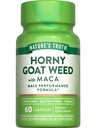Naturens Sannhet Horny Goat Weed med Maca | 60 pulver ekstrakt kapsler | Vegansk, ikke-GMO og Glutenfri Supplement