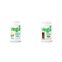 Vega Protein og Grønn Protein pulver, Vanilla - 20g Plante Basert Protein Plus Veggies, Vegan & Protein og Grønn Protein Powder Sjokolade (19 Serveringer) - 20g Plante Basert Protein Plus
