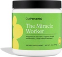 Miracle Worker Magnesium Glycinate pulver for søvn - Chelated Magnesium Drikkepulver Supplement bidrar til å redusere stress og regelmessighet mens lette muskelkramper med jordbærflavor - 30 serveringer
