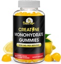 Kreatin Gummy Supplement - Lemon Flavored Kreatin Monohydrat Pre Workout Chews for energiøkning, Kreatin Supplement for å bygge muskler og styrke, Vegan, ikke-GMO 90 Count