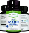 Power By Naturals: Leptin fettforbrenner med karbohydratblokker - 60 Glutenfri kapsler, Leptin vekttap diettpiller, effektiv fettforbrenner, aptit suppressant