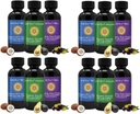 Alt-Naturlig Edible Olier, Mini oljeprøvesett med ren C60 ESS60, immunstøtte og felles støtte Supplement med olivenolje, avokado olje og MCT kokosolje, sett med 12, 2 Oz Hver