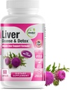 GreeNatr Liver Cleanse Detox & Reparasjon Formula - Melk Thistle, Berberine, Ginger, Beet Root, Dandelion Root, Artichoke Extract, og Chanca Piedra for optimal lever helse støtte (1 flaske)