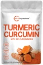 Gurkemeie Ekstrakt 95 % Curcuminoids (Naturlig gurkemeieekstrakt og gurkemeie kosttilskudd), 100 gram, rik på antioksidanter for felles og immun støtte, Ingen GMOs, Vegansk Vennlig, India Opprinnelse