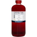 Ekte kolloidal gull – 50 ppm - 99,99+% renhet - 500 ml (16,9 Fl Oz) i Clear BPA-fri plastflaske - laget i USA
