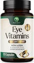 Eye Vitaminer & Mineral Supplement - inneholder sink, kobber, lutein, & Zeaxanthin, støtter tørr øyestrek, visjon helse for voksne, ikke-GMO, vegansk øyepleie piller og mineraler kosttilskudd - 120 kapsler